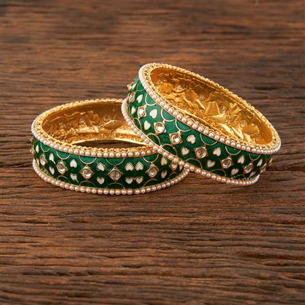 Antique Meenakari Bangles With Gold Plating