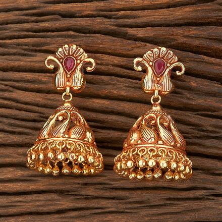 Antique Jhumki With Gold Plating