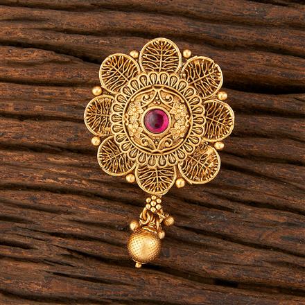 Antique Classic Brooch With Matte Gold Plating