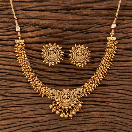 Antique South Indian Necklace With Gold Plating