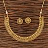 Antique Plain Gold Necklace With Gold Plating