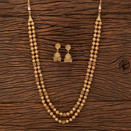 Antique Plain Gold Necklace With Gold Plating