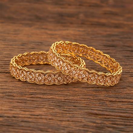 Antique Delicate Bangles With Gold Plating