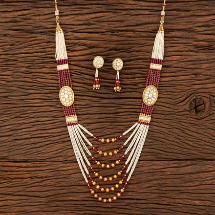 Antique Long Necklace With Gold Plating