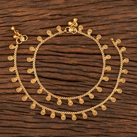 Antique Delicate Payal With Gold Plating