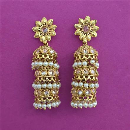 Antique Jhumki With Gold Plating
