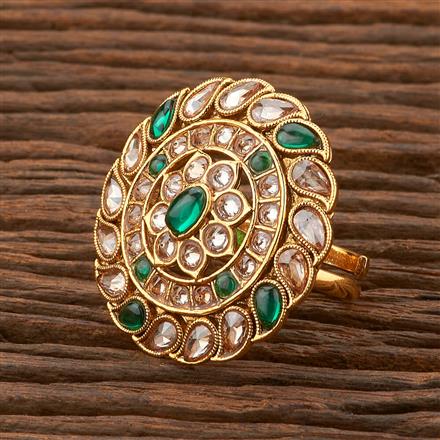 Antique Adjustable Ring With Gold Plating