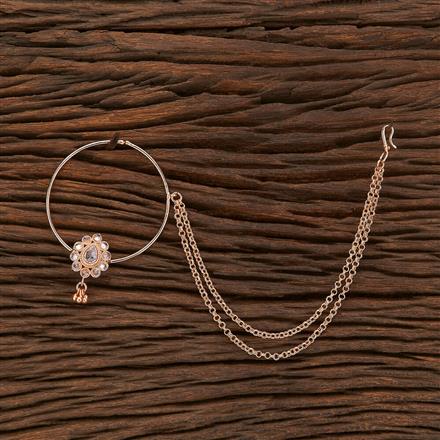 Antique Pressing Nose Ring With Rose Gold Plating