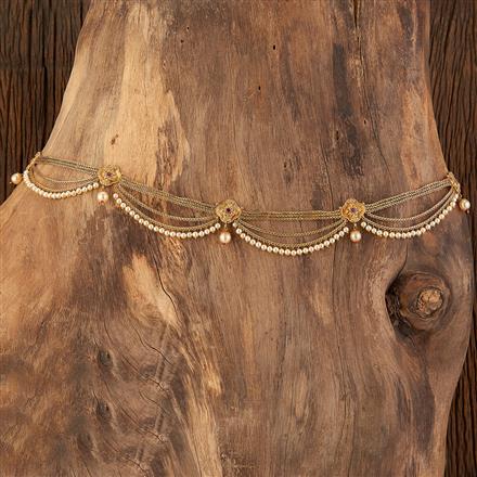 Antique Pearl Belt With Gold Plating