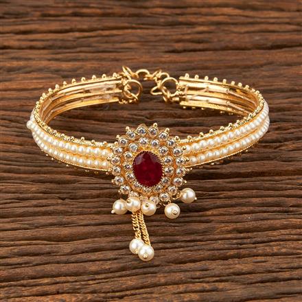 Antique Adjustable Baju Band With Gold Plating