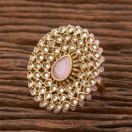 Antique Adjustable Ring With Mehndi Plating