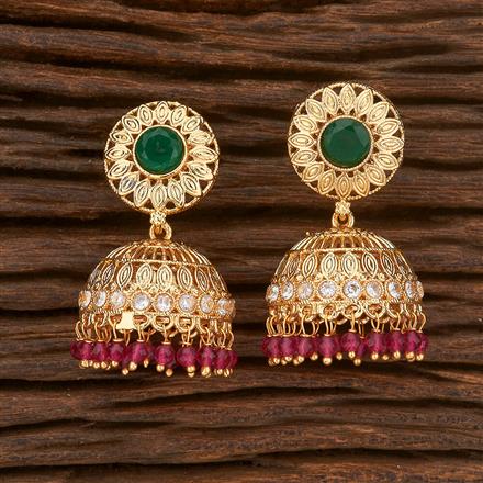 Antique Jhumki With Gold Plating