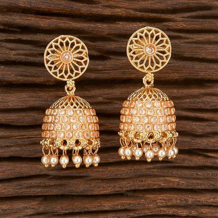 Antique Jhumki With Gold Plating