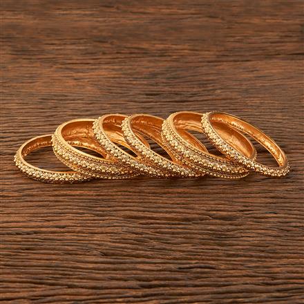 Antique Plain Gold Bangles With Gold Plating