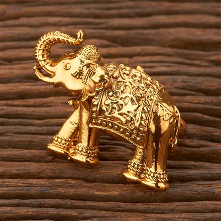 Antique Adjustable Ring With Gold Plating