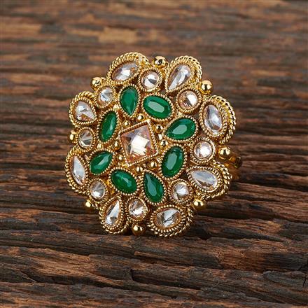 Antique Adjustable Ring With Gold Plating