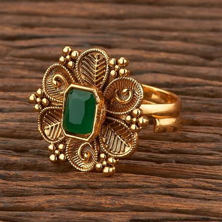 Antique Adjustable Ring With Gold Plating