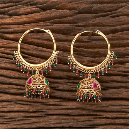 Antique Jhumki With Gold Plating