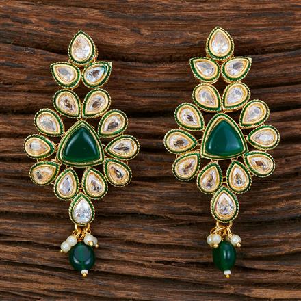 Antique Meenakari Earring With Gold Plating