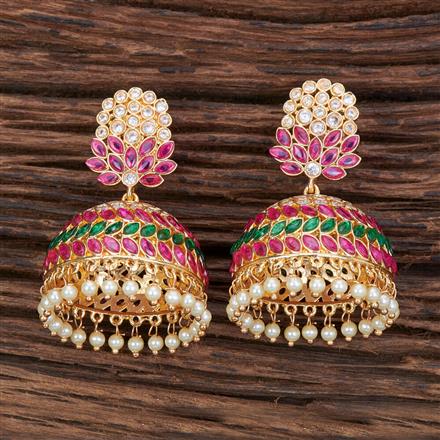 Antique Moti Earring With Gold Plating