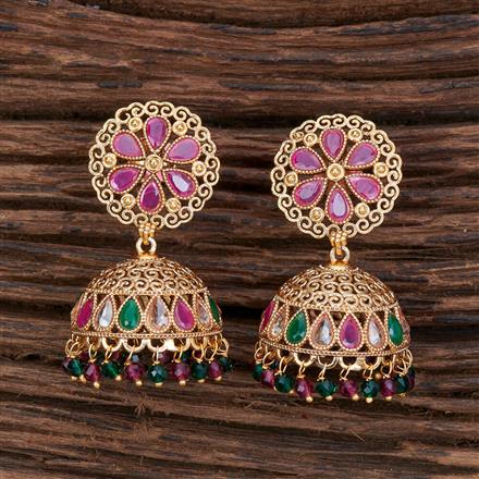 Antique Jhumki With Gold Plating