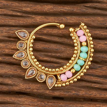 Antique Pressing Nose Ring With Gold Plating