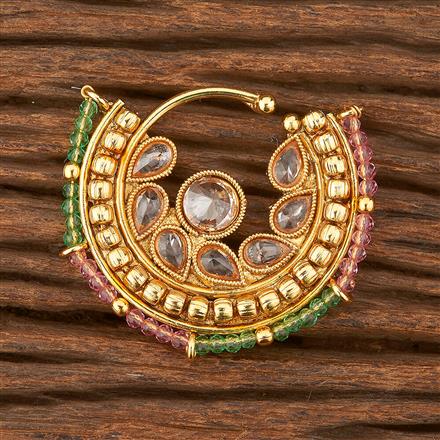 Antique Pressing Nose Ring With Gold Plating