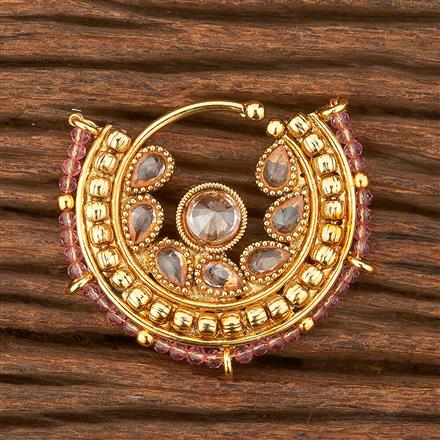 Antique Pressing Nose Ring With Gold Plating