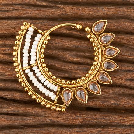 Antique Pressing Nose Ring With Gold Plating