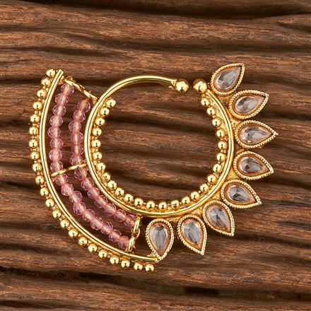 Antique Pressing Nose Ring With Gold Plating