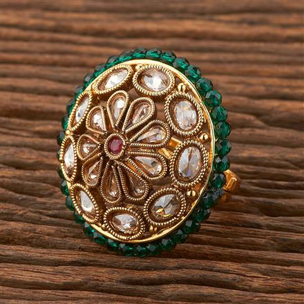 Antique Adjustable Ring With Gold Plating