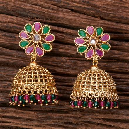 Antique Jhumki With Gold Plating