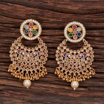 Antique Chand Earring With Gold Plating