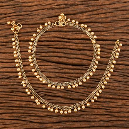 Antique Delicate Payal With Gold Plating