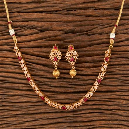 Antique Delicate Necklace With Gold Plating