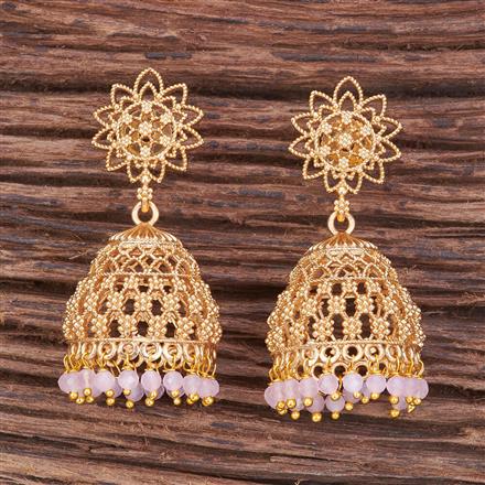 Antique Pearl Earring With Gold Plating