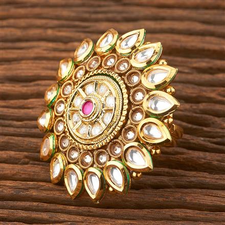 Antique Adjustable Ring With Gold Plating