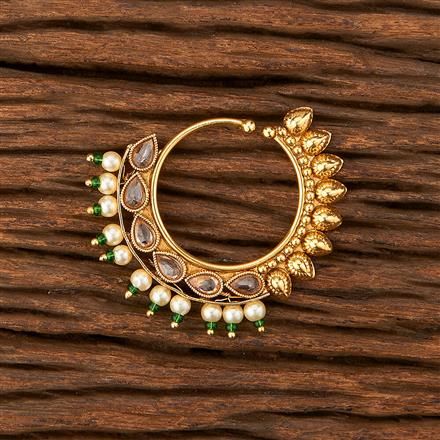 Antique Pressing Nose Ring With Gold Plating