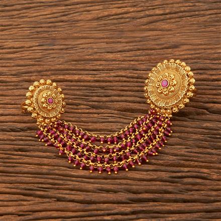 Antique Adjustable Ring With Matte Gold Plating