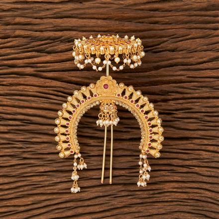 Antique Classic Hair Brooch With Gold Plating