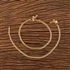 Antique Plain Gold Payal With Gold Plating