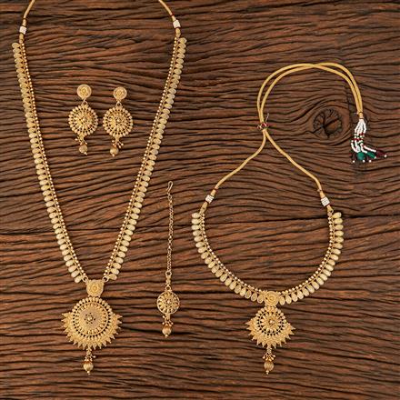 Antique Combo Necklace Set With Gold Plating