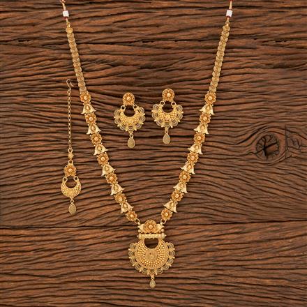 Antique Long Necklace With Gold Plating