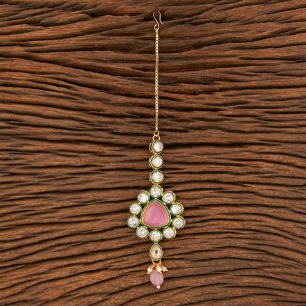 Antique Meenakari Tikka With Gold Plating