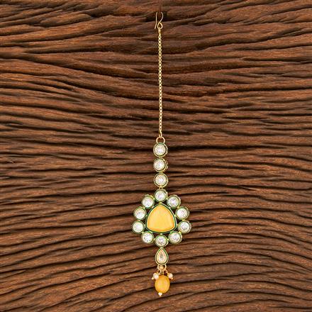 Antique Meenakari Tikka With Gold Plating