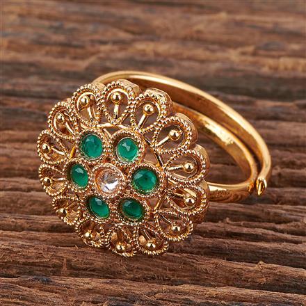 Antique Adjustable Ring With Gold Plating