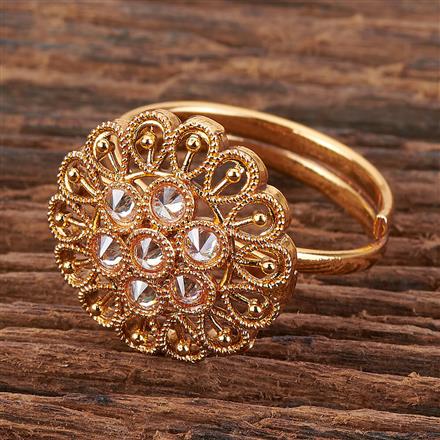 Antique Finger Ring with Gold Plating