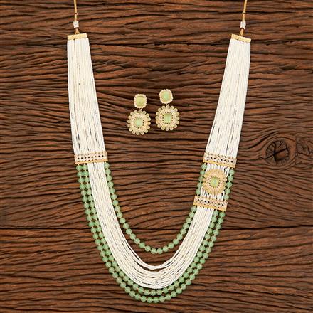 Antique Long Necklace With Gold Plating