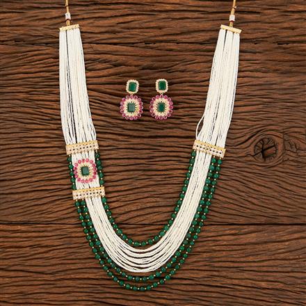 Antique Long Necklace With Gold Plating