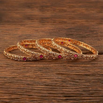 Antique Delicate Bangles With Gold Plating